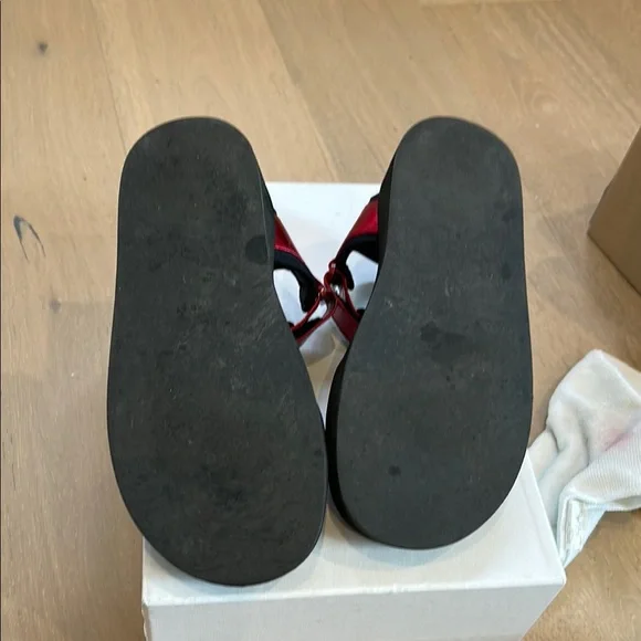 The Row Hook and loop Sandals red metallic 37.5 Minimalist Design - Picture 4 of 8